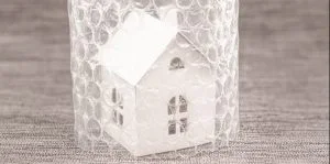 Isolated house, social distancing concept